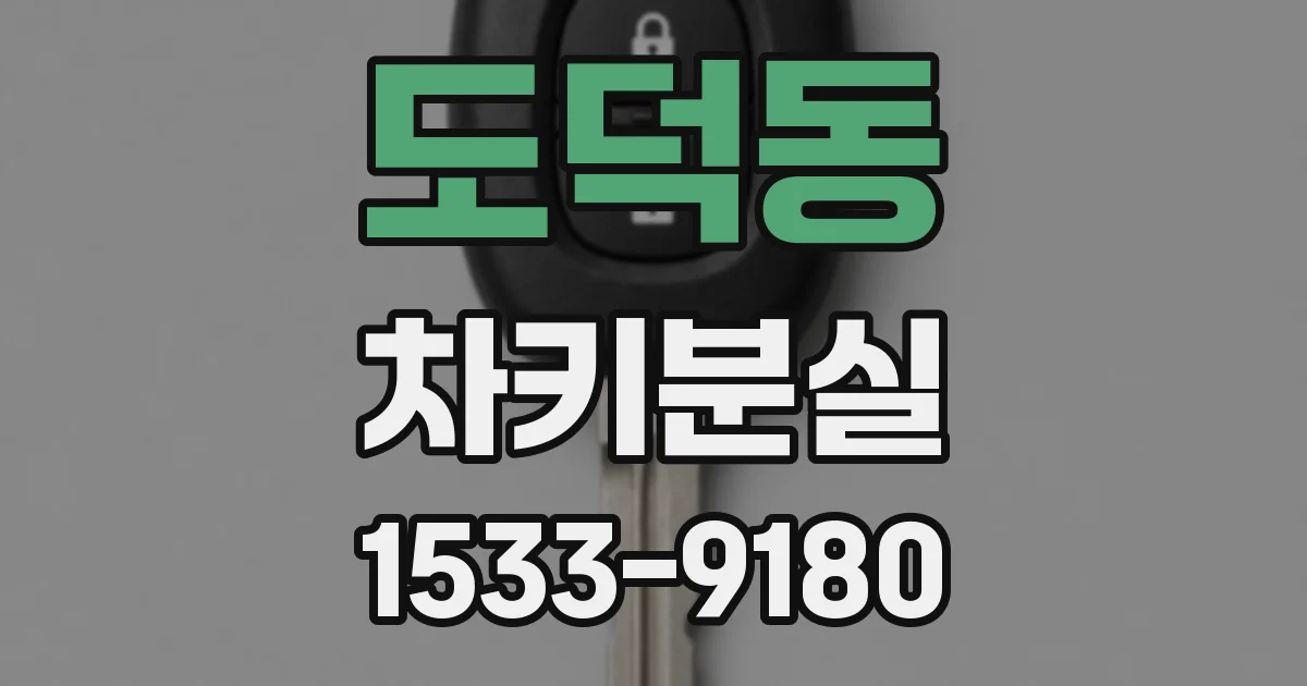 도덕동 차키분실