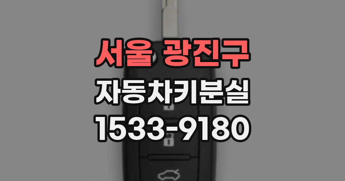 서울 광진구 자동차키분실