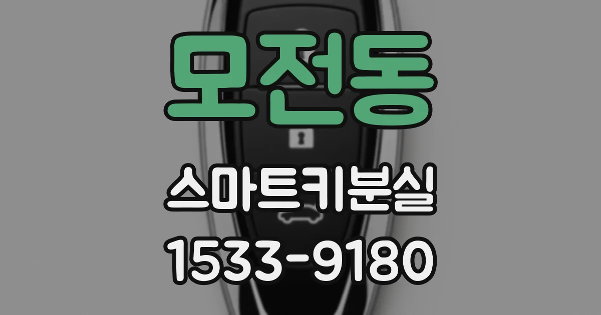 모전동 스마트키분실