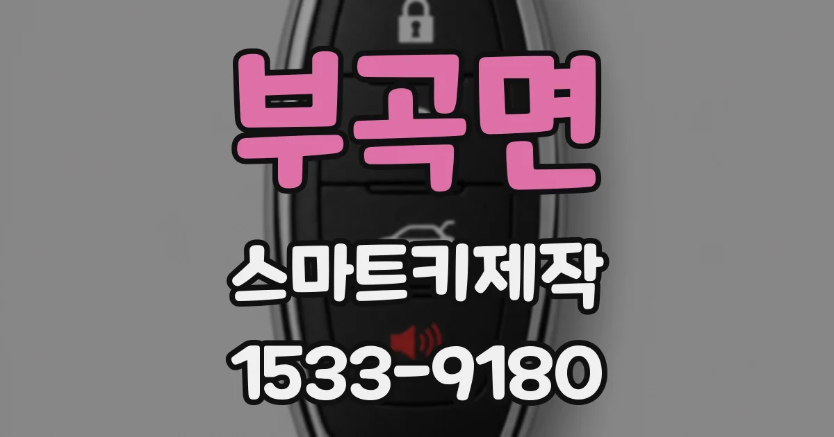 부곡면 스마트키제작