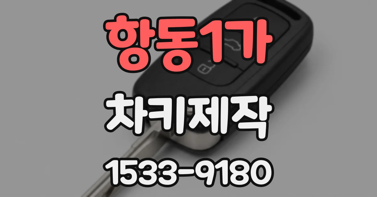 항동1가 차키제작