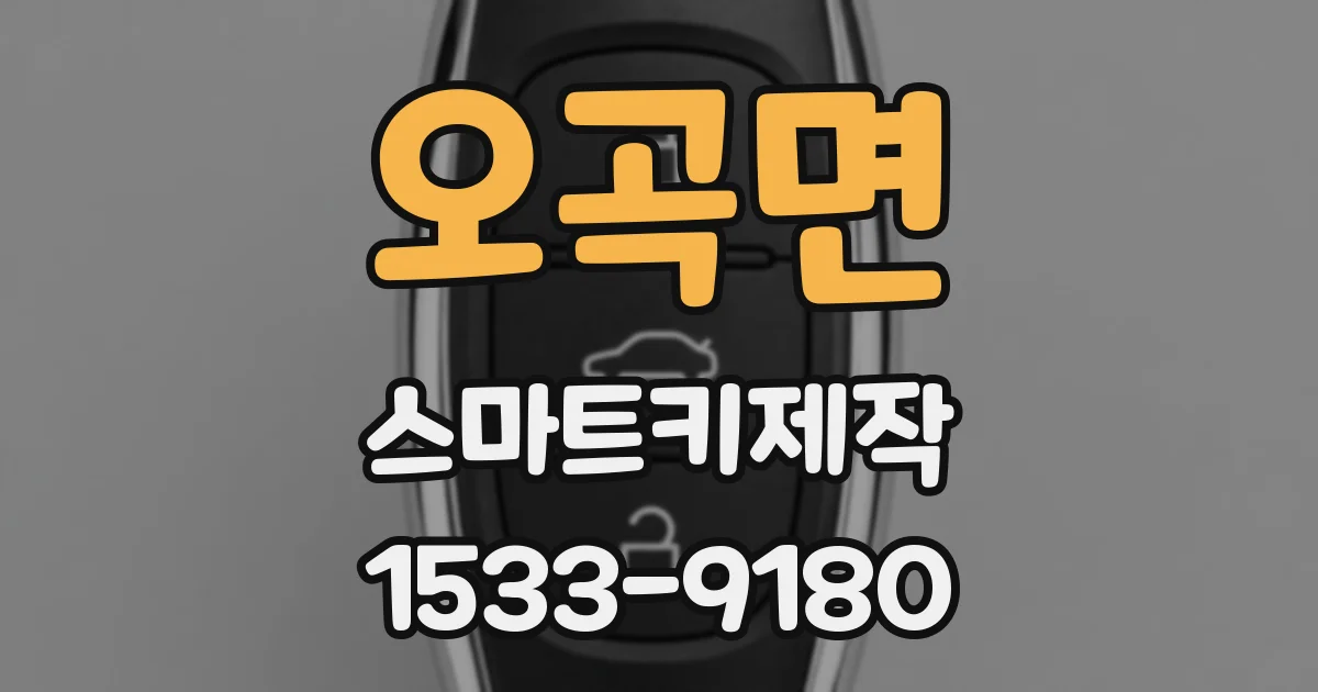 오곡면 스마트키제작