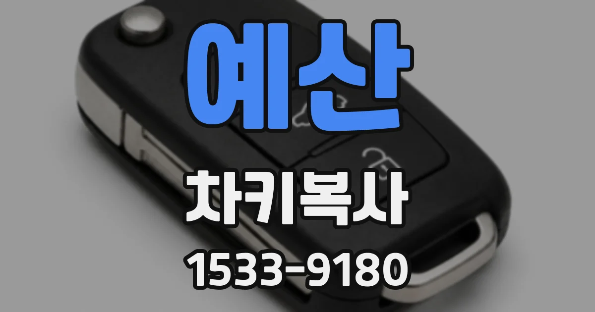 예산 차키복사