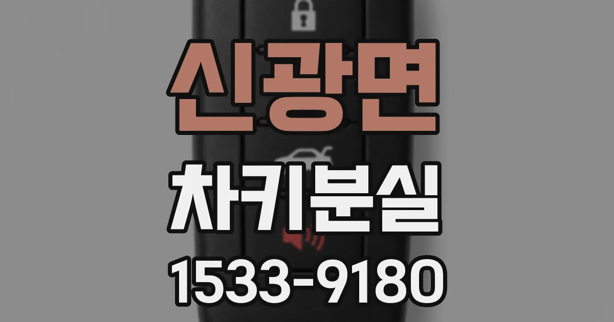 신광면 차키분실