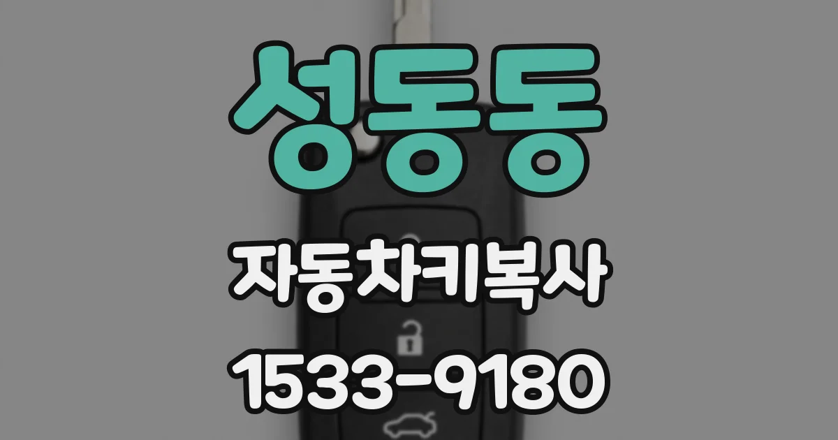 성동동 자동차키복사