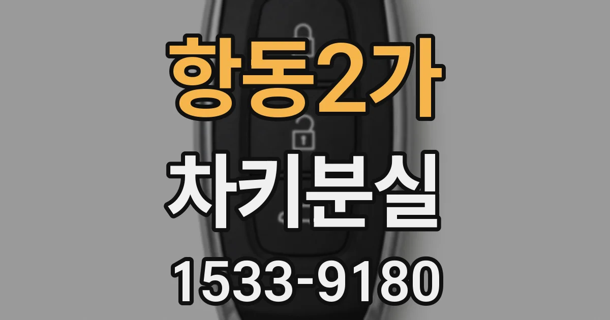 항동2가 차키분실
