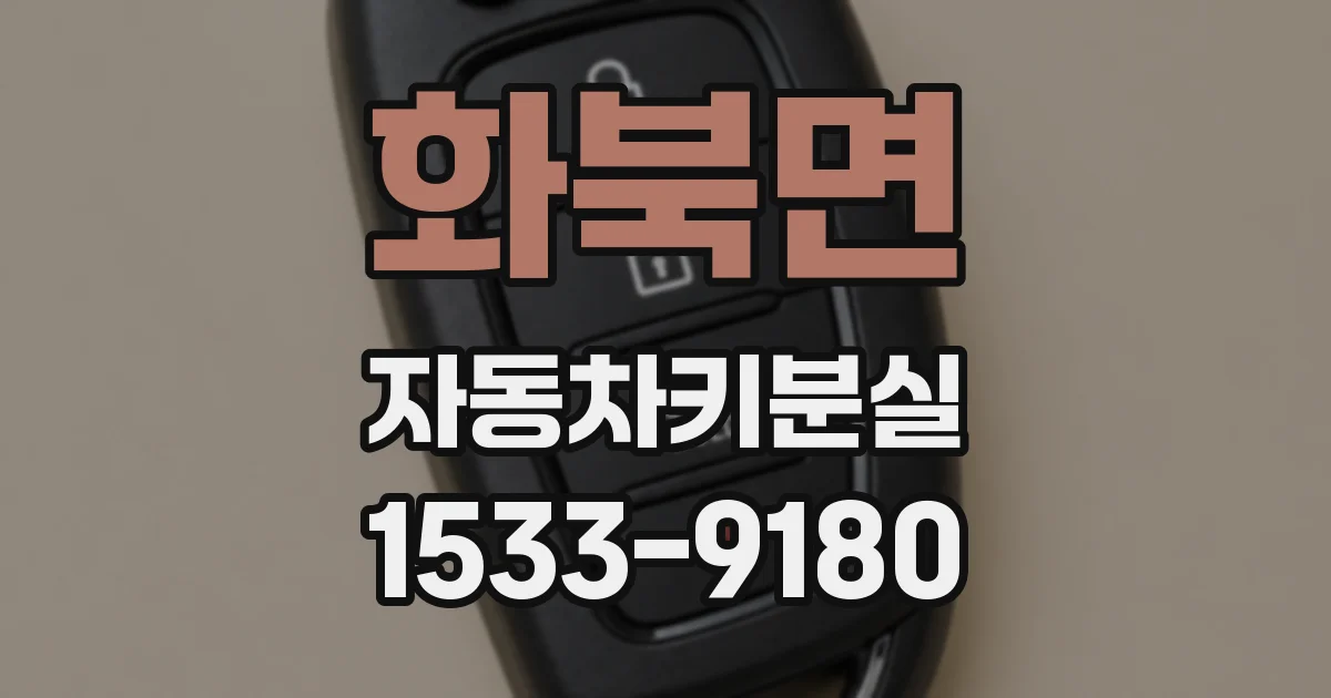 화북면 자동차키분실