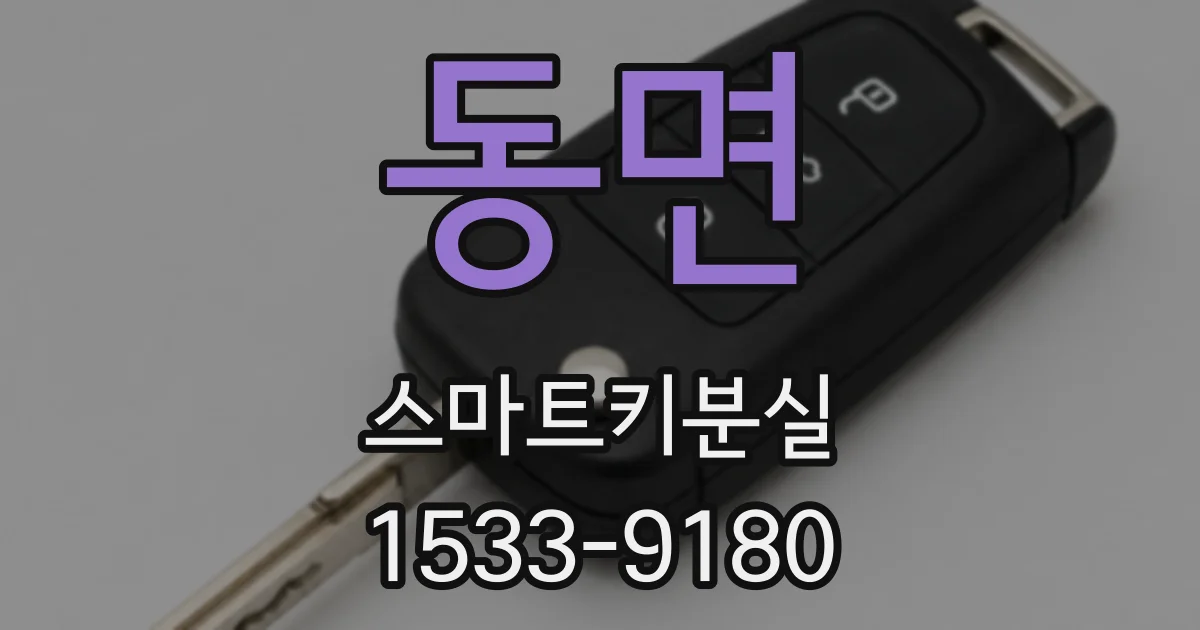 동면 스마트키분실