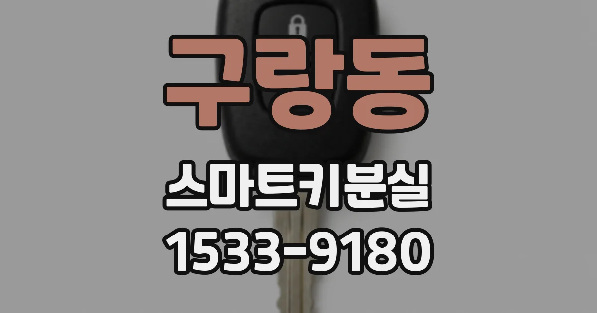 구랑동 스마트키분실