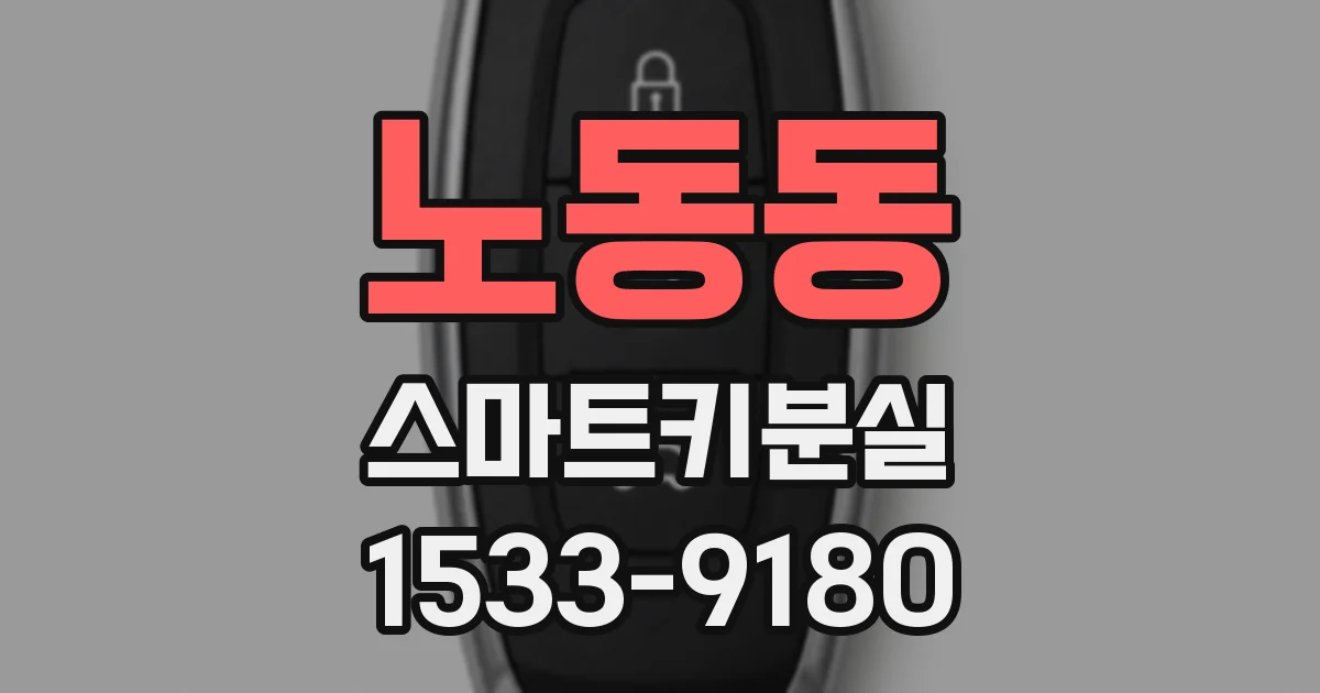 노동동 스마트키분실