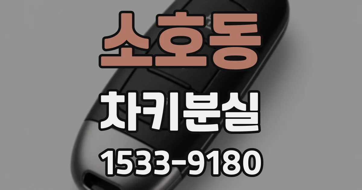 소호동 차키분실