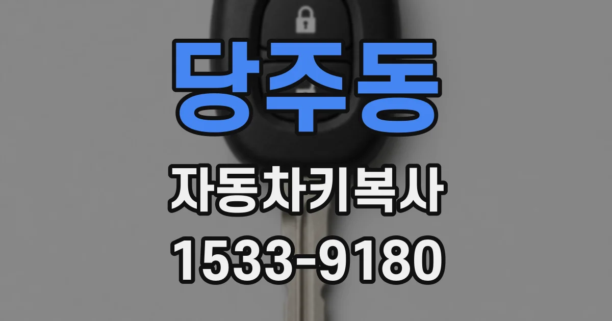당주동 자동차키복사
