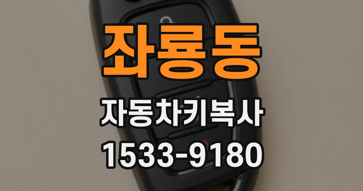 좌룡동 자동차키복사