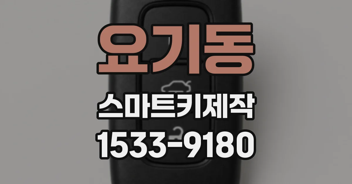 요기동 스마트키제작