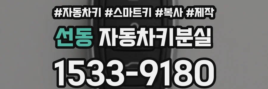 선동 자동차키분실