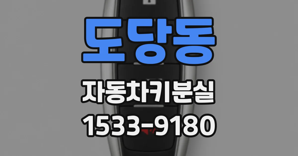 도당동 자동차키분실