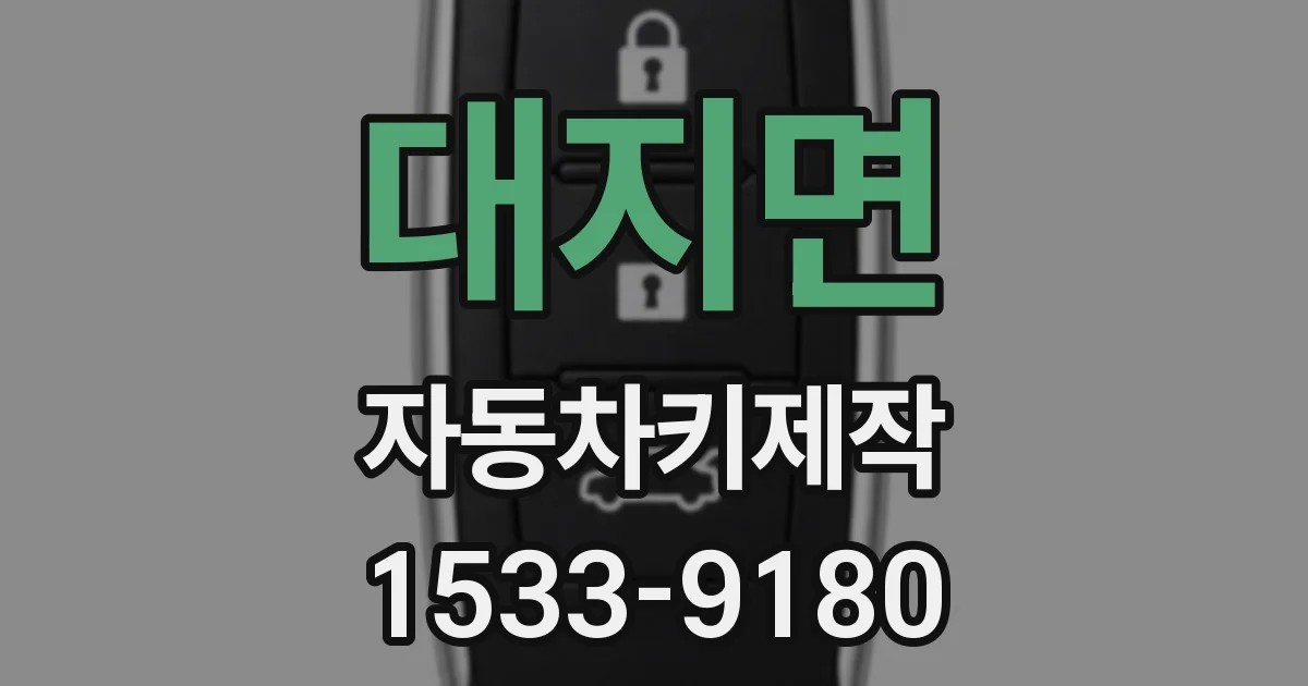 대지면 자동차키제작