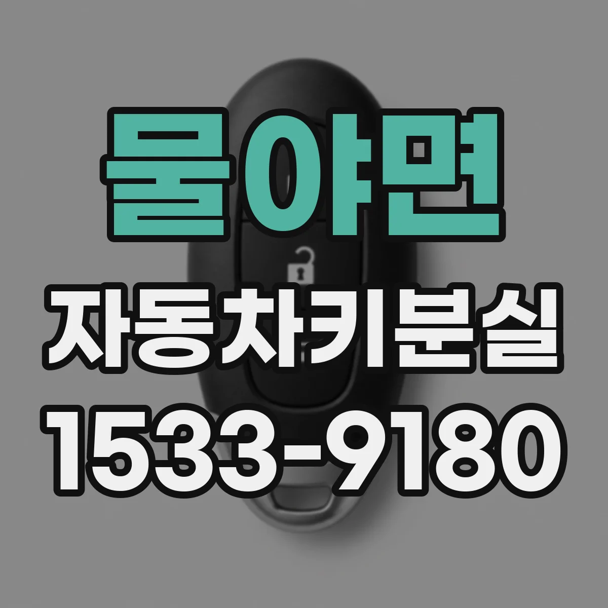 물야면 자동차키분실