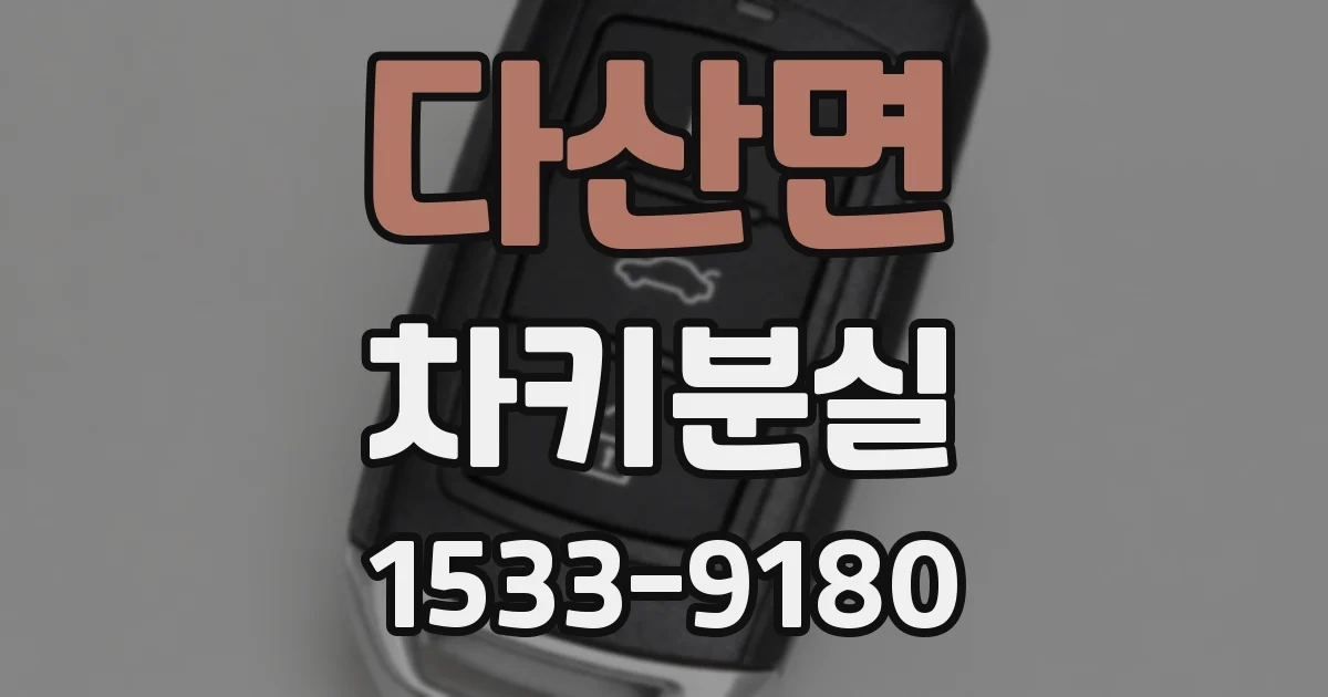 다산면 차키분실