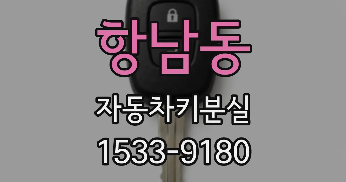 항남동 자동차키분실