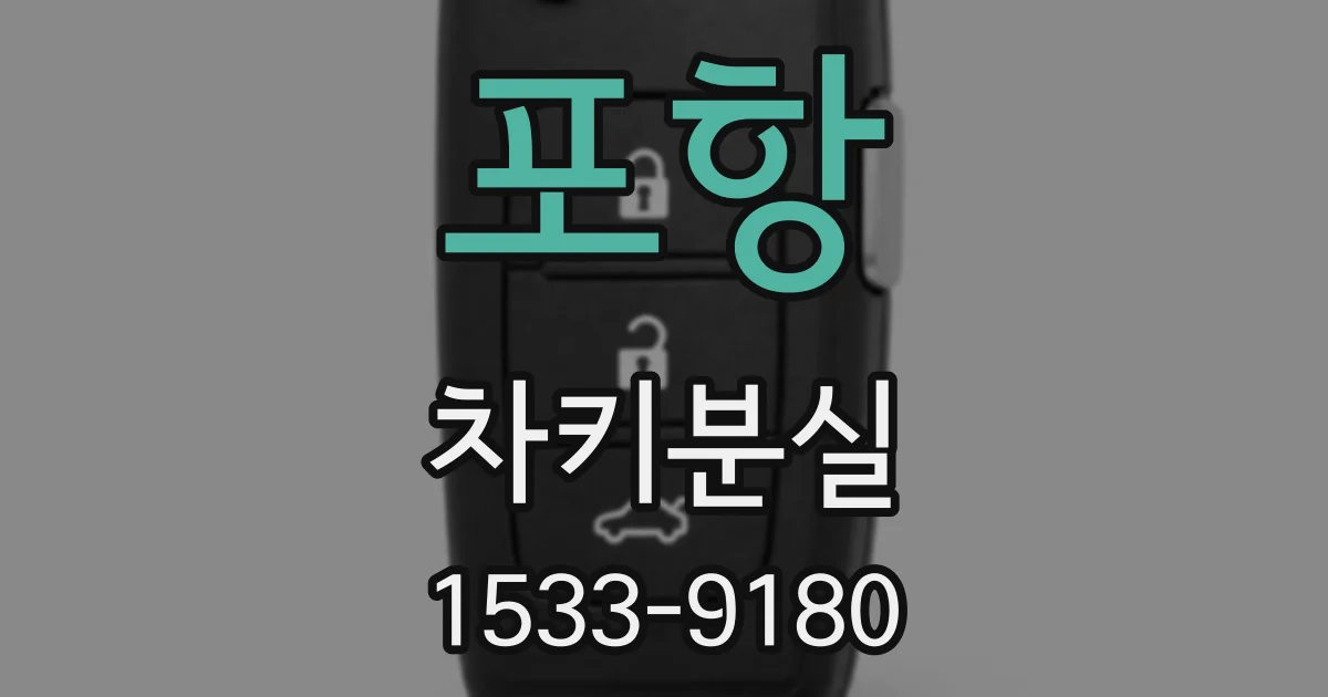 포항 차키분실