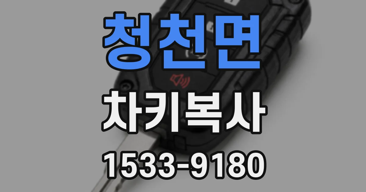 청천면 차키복사