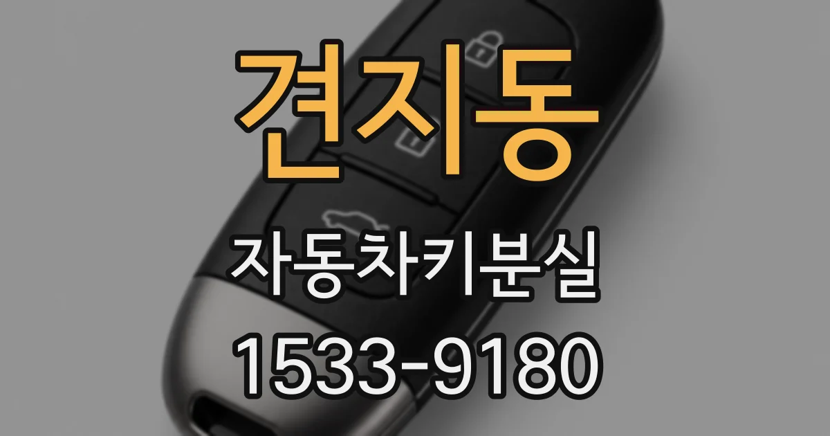 견지동 자동차키분실