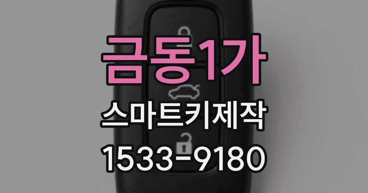 금동1가 스마트키제작