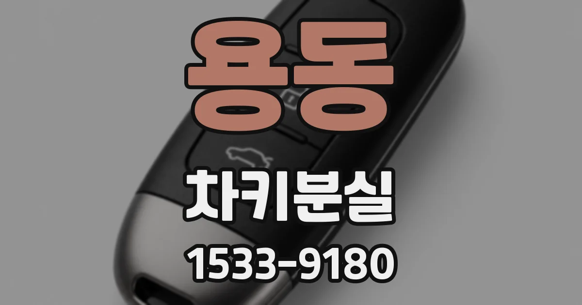용동 차키분실