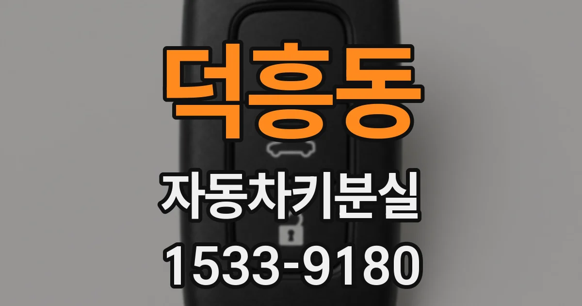 덕흥동 자동차키분실