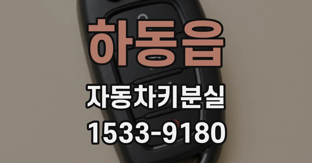 하동읍 자동차키분실