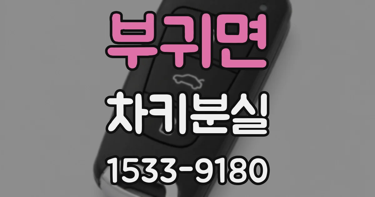 부귀면 차키분실