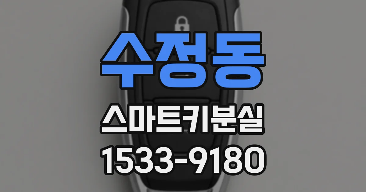 수정동 스마트키분실