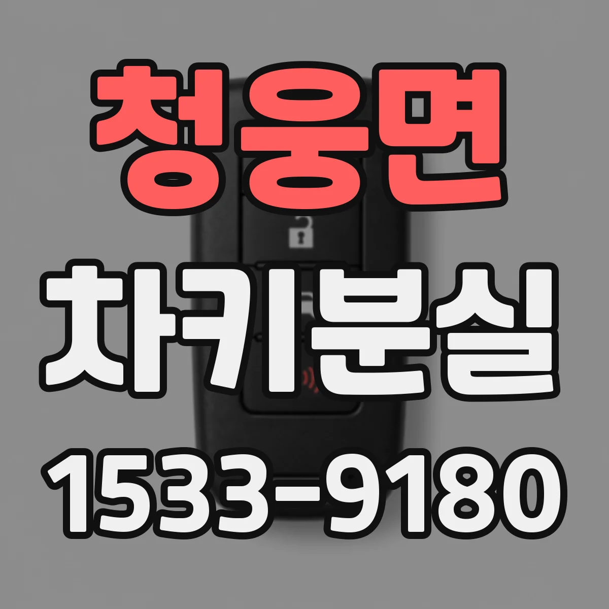 청웅면 차키분실