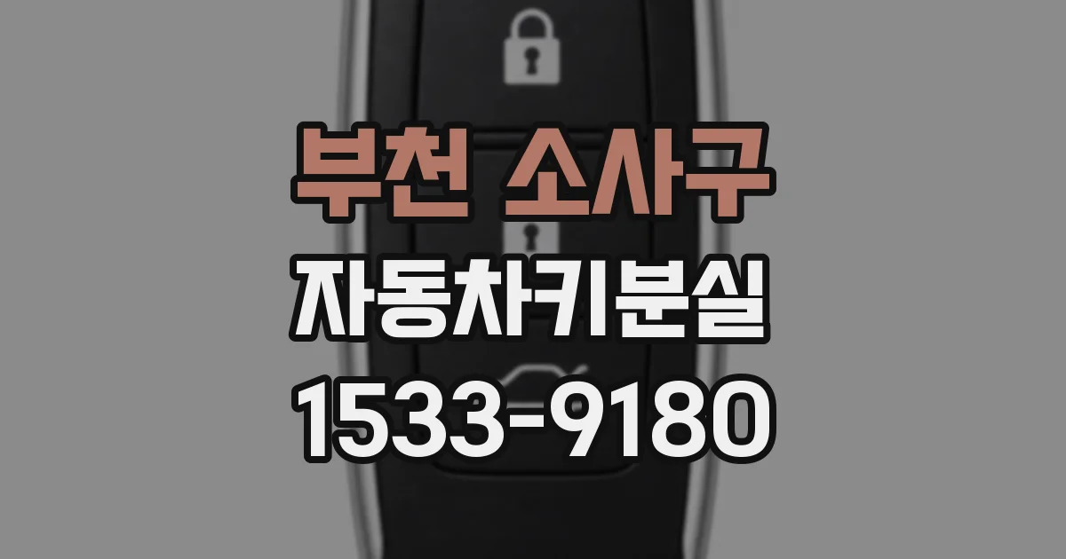 부천 소사구 자동차키분실
