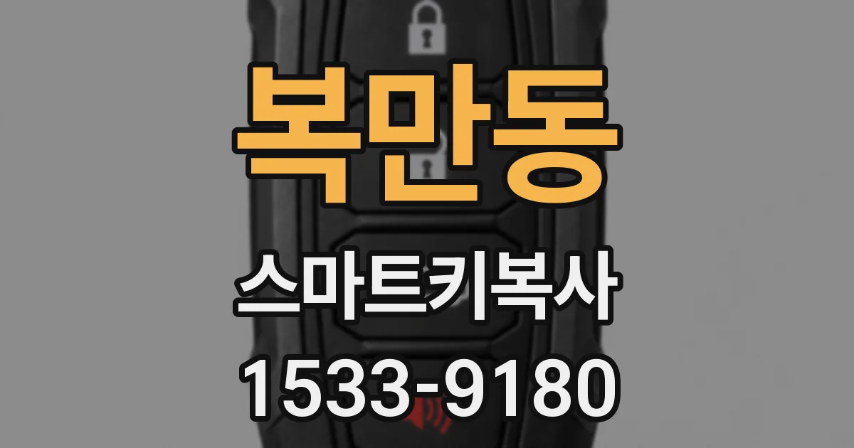 복만동 스마트키복사