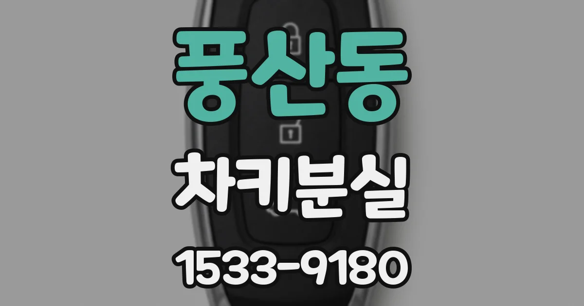 풍산동 차키분실