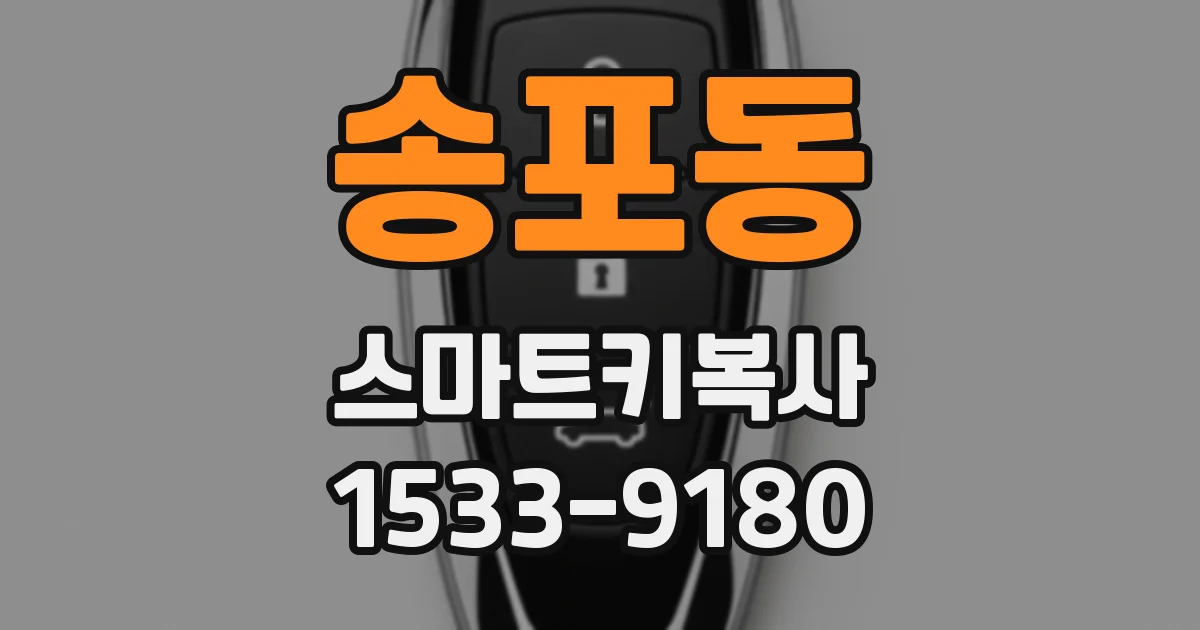 송포동 스마트키복사