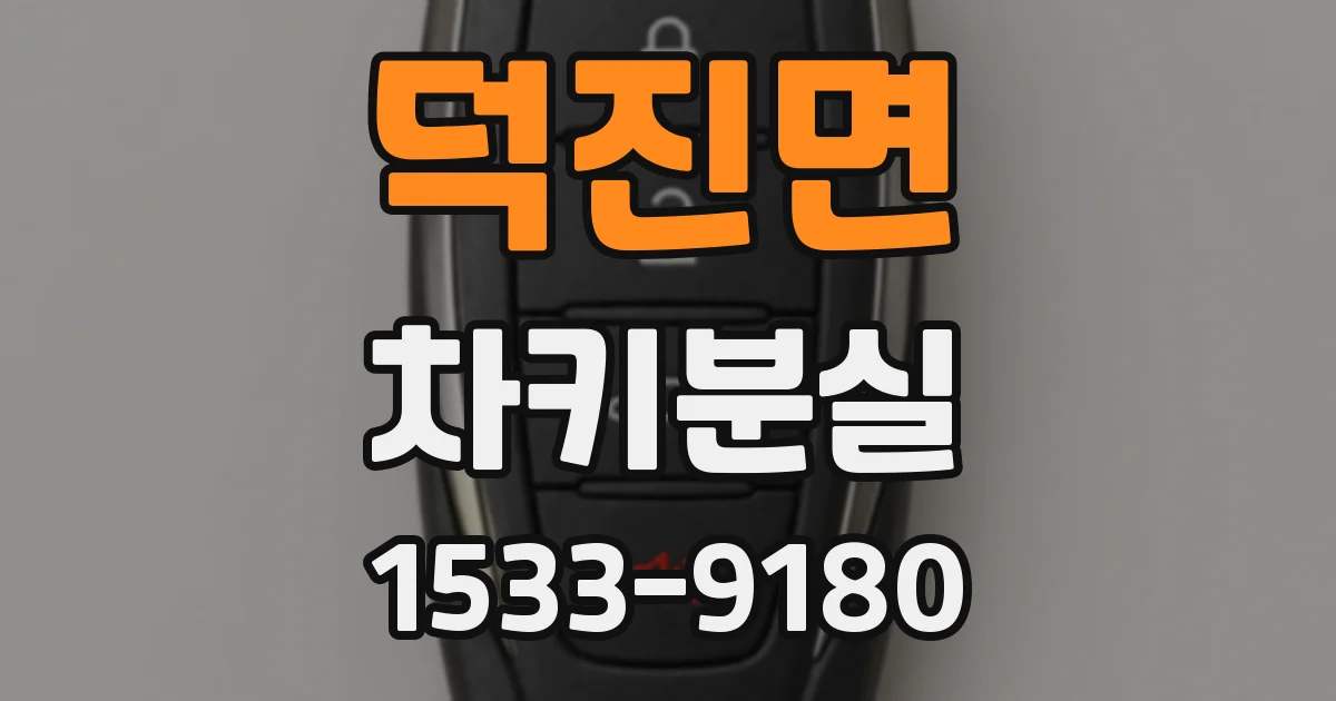 덕진면 차키분실