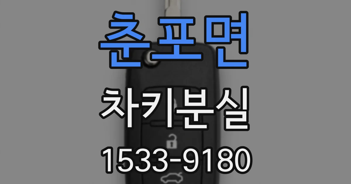 춘포면 차키분실