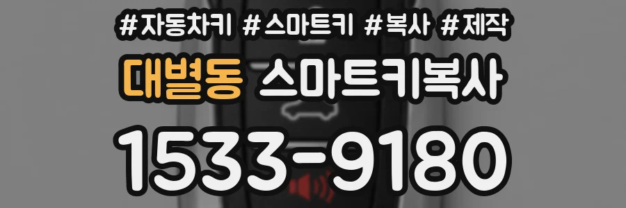 대별동 스마트키복사