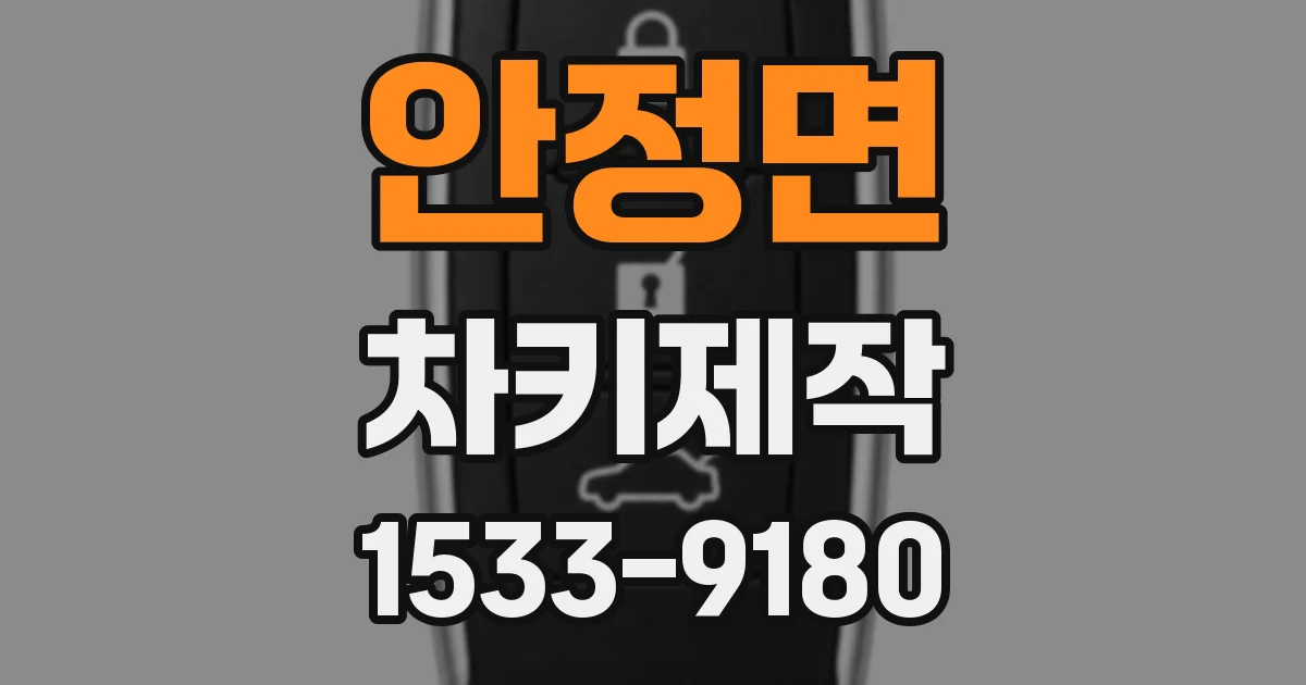 안정면 차키제작