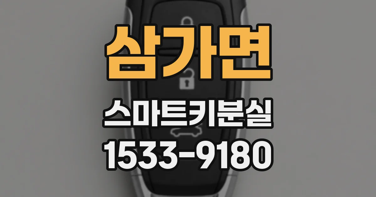삼가면 스마트키분실