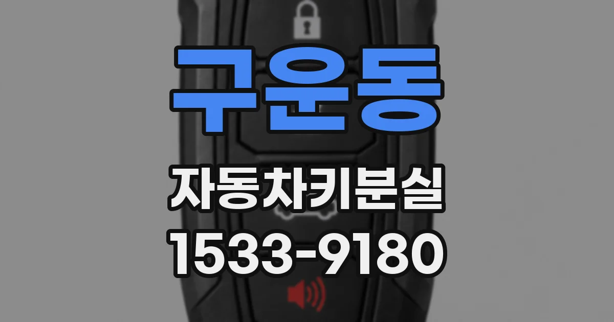 구운동 자동차키분실