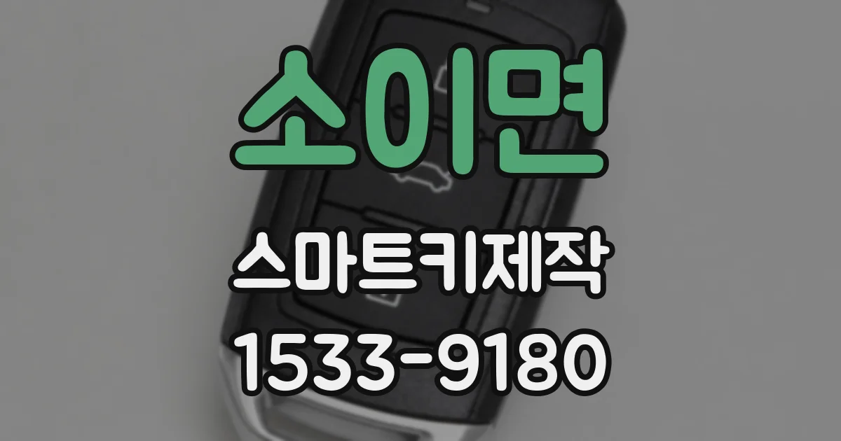 소이면 스마트키제작