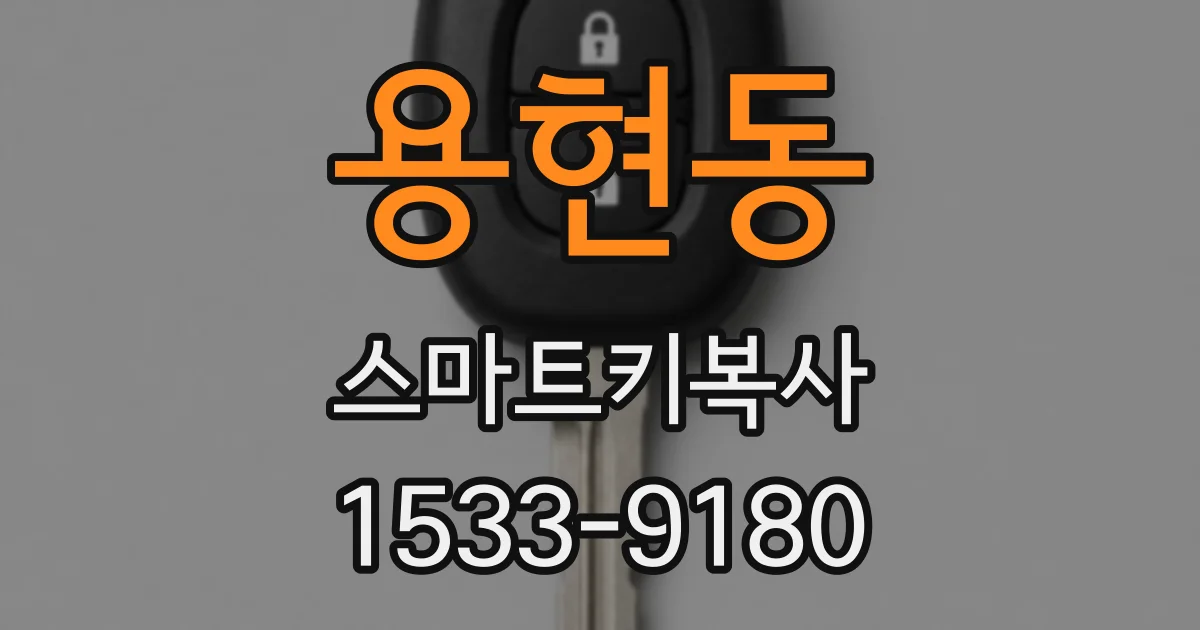 용현동 스마트키복사