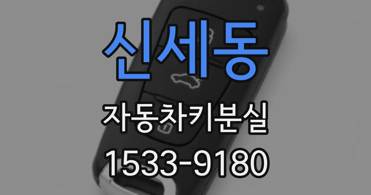 신세동 자동차키분실