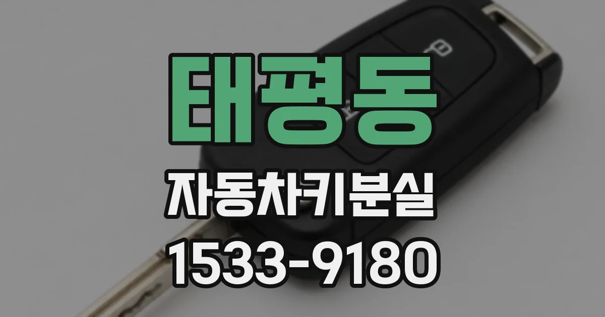태평동 자동차키분실