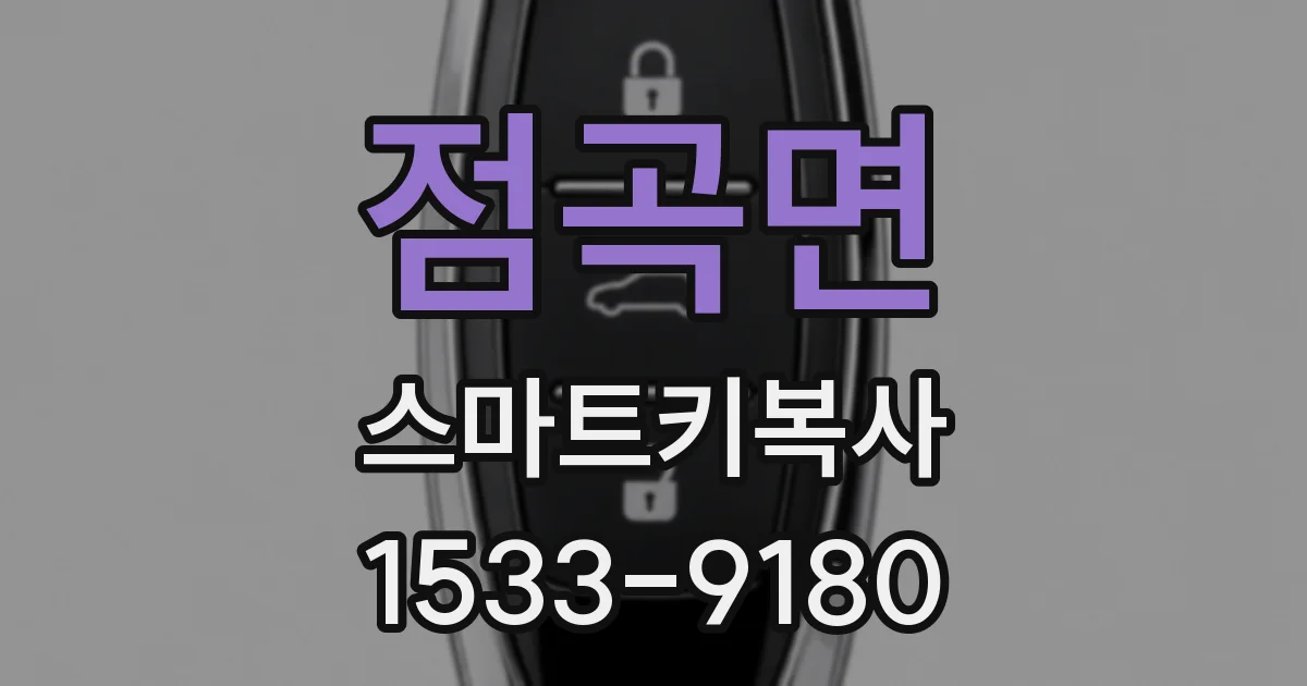 점곡면 스마트키복사