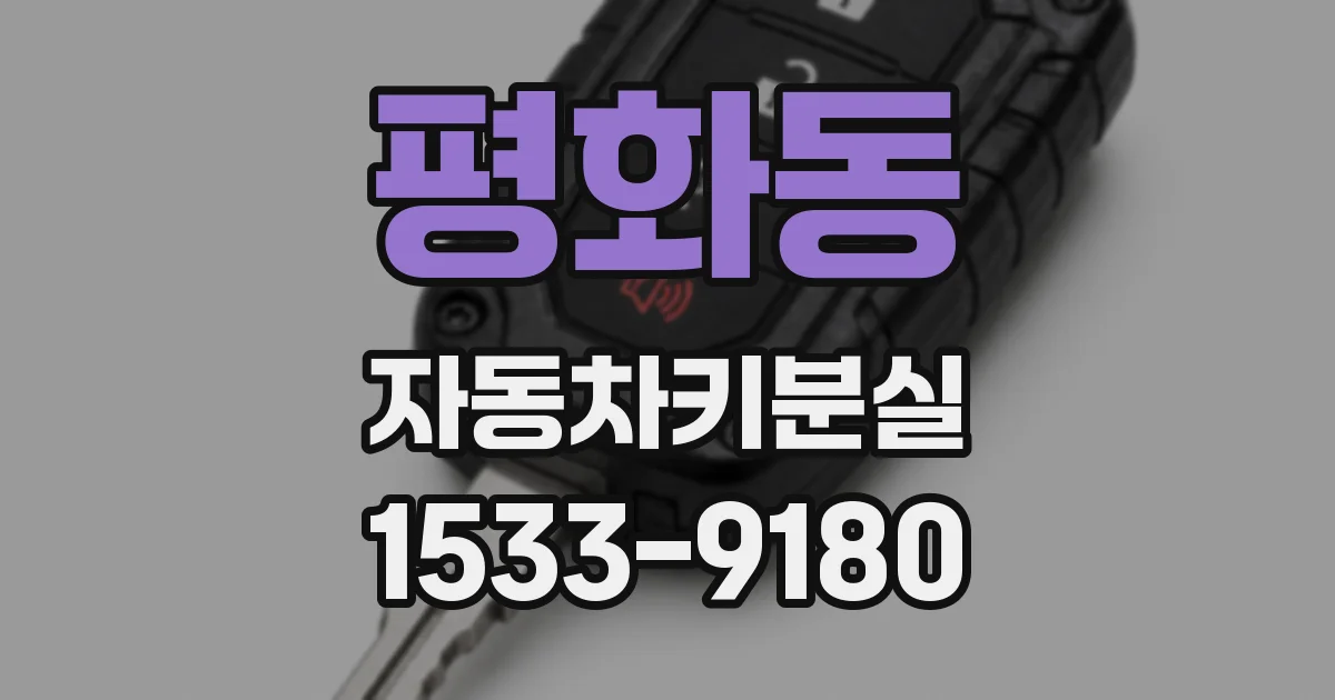 평화동 자동차키분실
